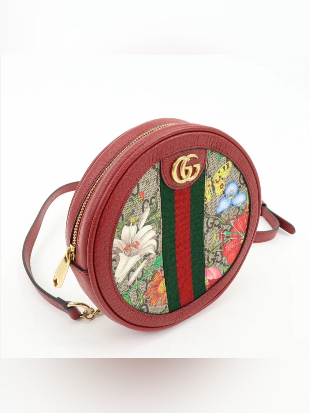 Gucci ‘Flora Ophidia Mini Round Backpack’